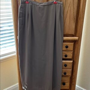 Elegant Dark Beige Women's Pin Skirt